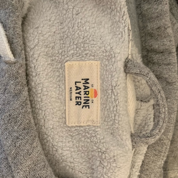 Marine Layer - Cowlneck pullover hoodie (Size M/ Grey) - Picture 5 of 5